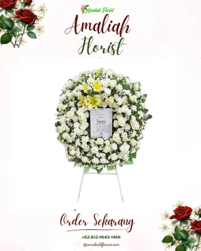 Krans Bunga Duka Cita di Kepel